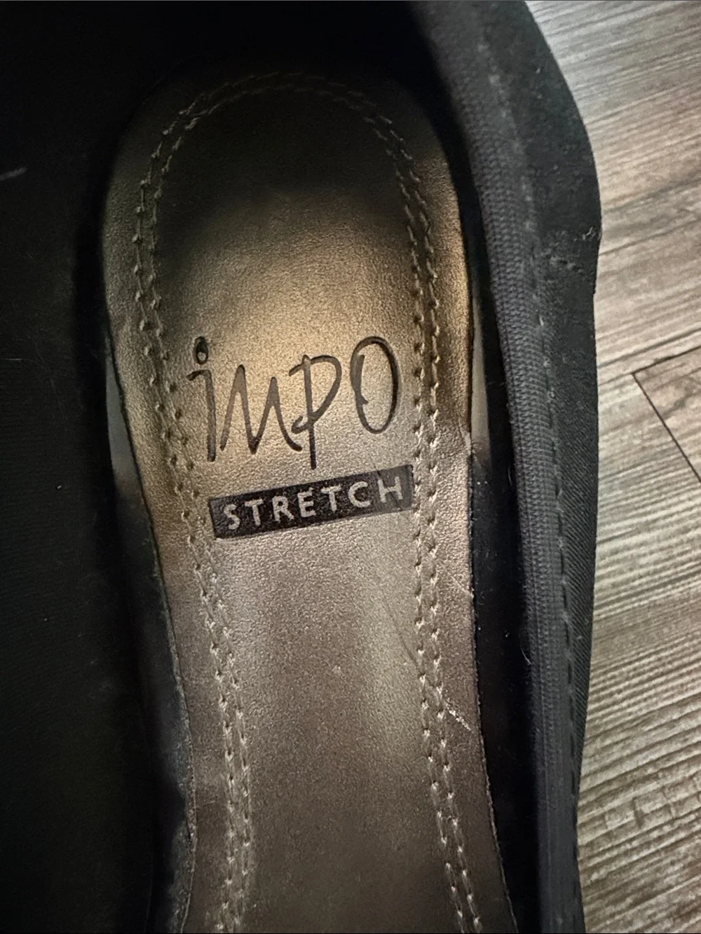 Impo Black Pointed-Toe Stretch Pumps - Classic Work Heels